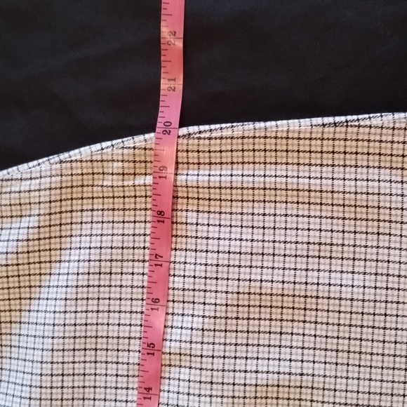 Express Bleus Skirt Plaid Color:White, Blue & Grey Size:9/10 poly/Cotton/spandex - Picture 7 of 11